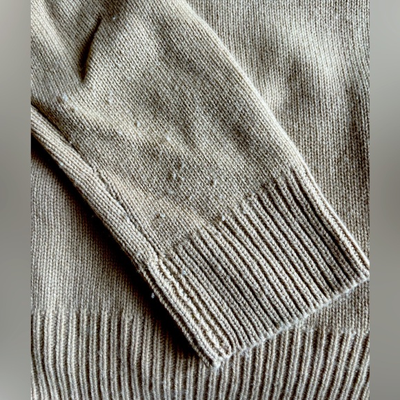 VINCE cashmere pullover sweater tan crewneck - Picture 4 of 4